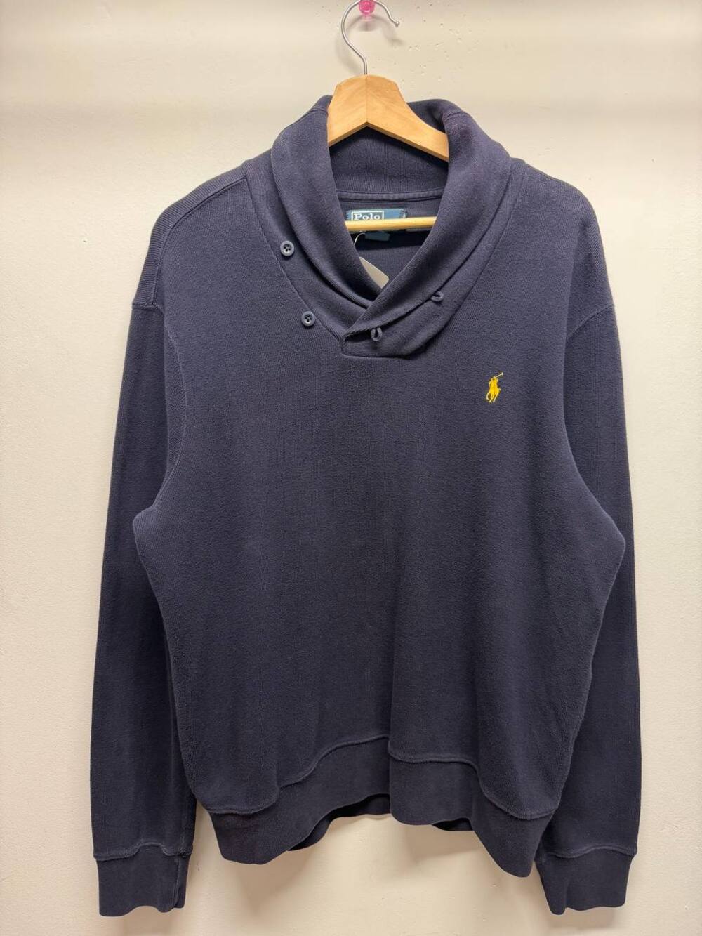 Polo by Ralph Lauren Navy Shawl Collar Sweatshirt